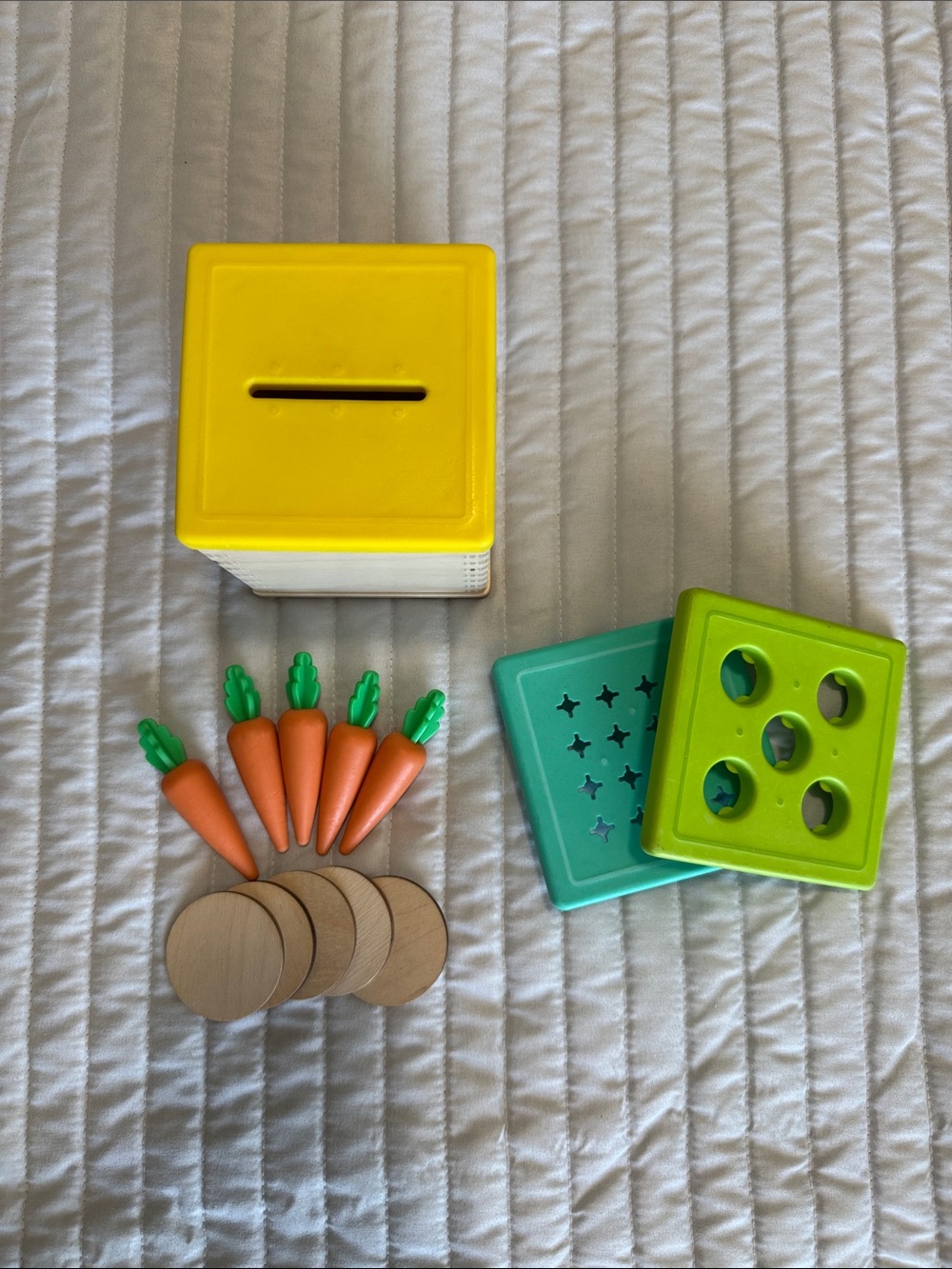 Lovevery Carrot, Coin Drop Box Toy